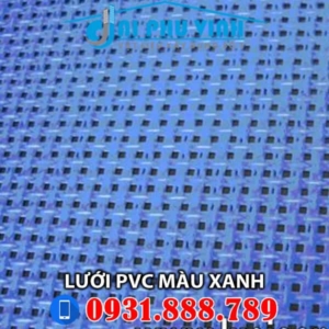 Lưới PVC màu xanh cho công trình. Lh 0931888789