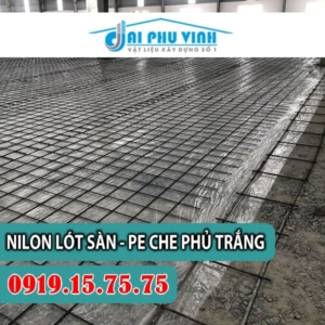 Bảng báo giá nilon lót sàn - trải sàn màu trắng - Giá màng PE che phủ màu trắng. LH đặt hàng 0919157575