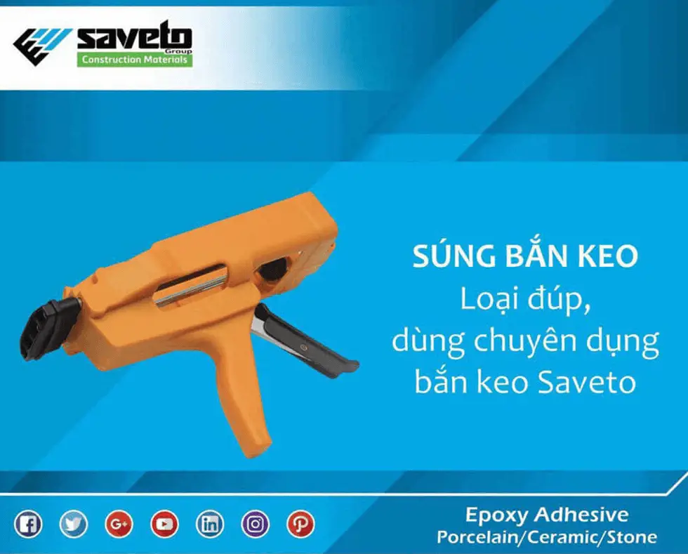 Súng bắn keo chà ron epoxy - Tổng kho dụng cụ xây dựng