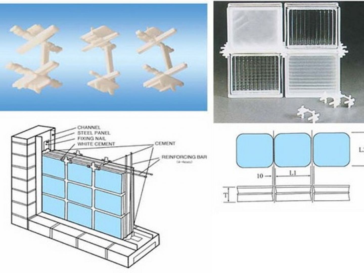 Ke gạch kính lấy sáng - Dụng cụ hỗ trợ ốp lát gạch kính lấy sáng